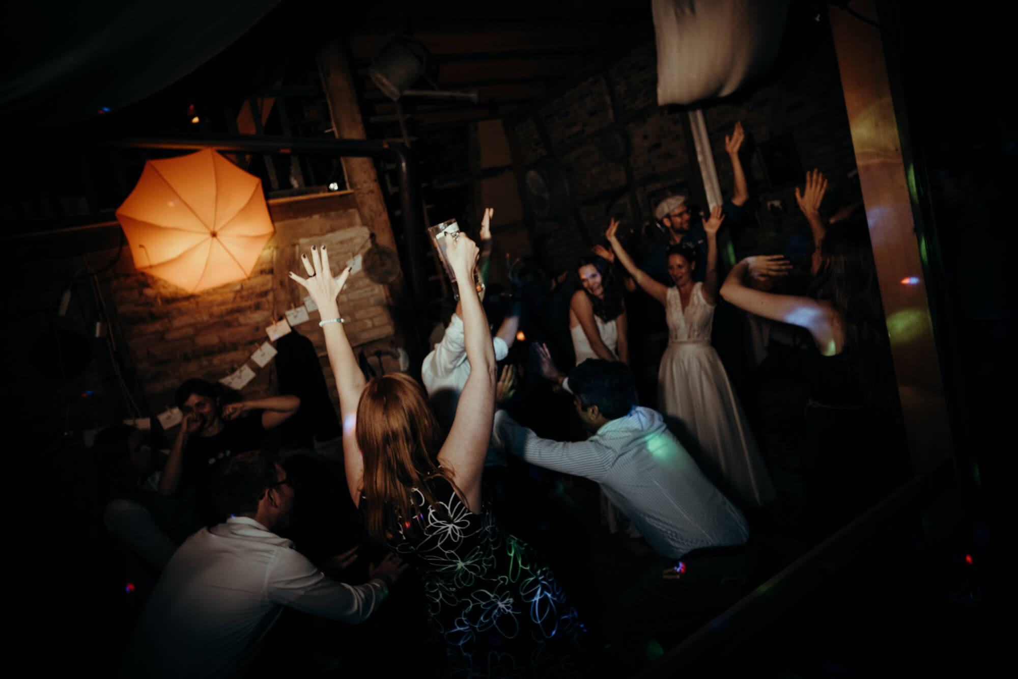 Partystimmung auf der Hochzeit